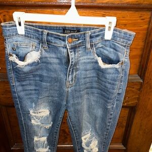 Judy Blue Women's Distressed Blue Jeans